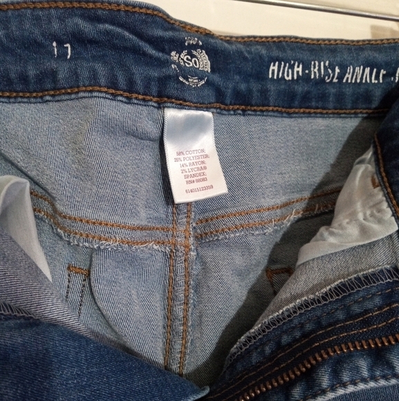 SO high-rise ankle jeggings women's size 11 ( juniors) GUC - Picture 4 of 6